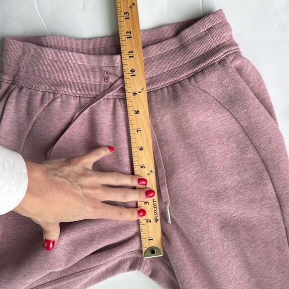 Lululemon Scuba High-Rise Jogger Sz Small Heathered Pink Taupe Fleece Sweatpants - Picture 13 of 14